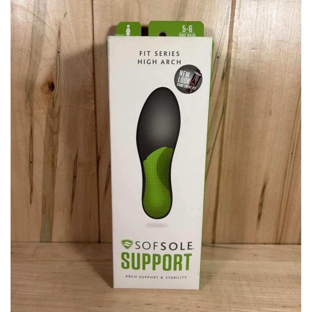 Fit Series High Arch Insole-Sofsole Support-Shock Absorption Womens 5-6